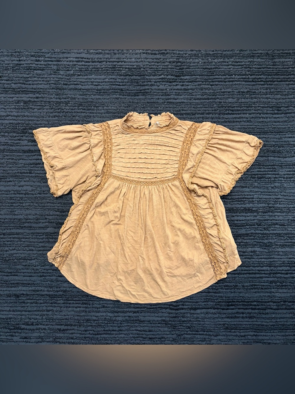 Free People le femme tee ruffle with pintuck